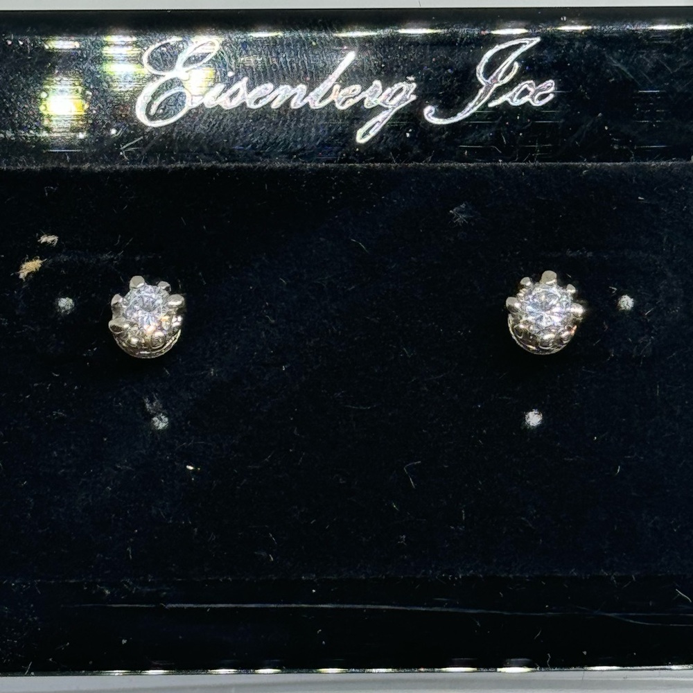 Eisenberg Ice  5mm Crystal Stud earrings
